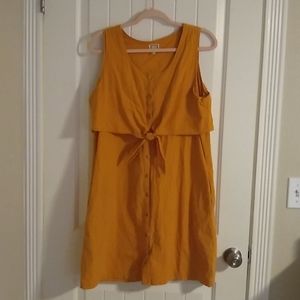 Orange Trendy Summer Dress
